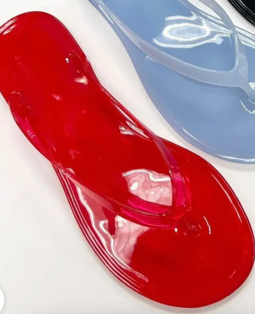 Red Jelly Sandals