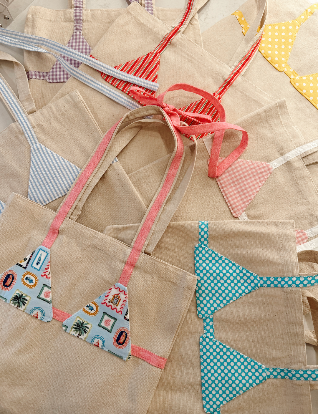 Handmade Bikini Tote Bags