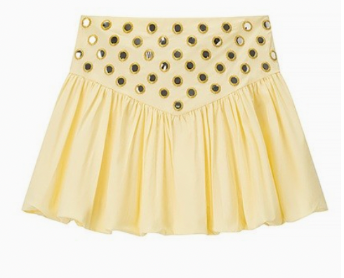 Yellow Sequin Skirt