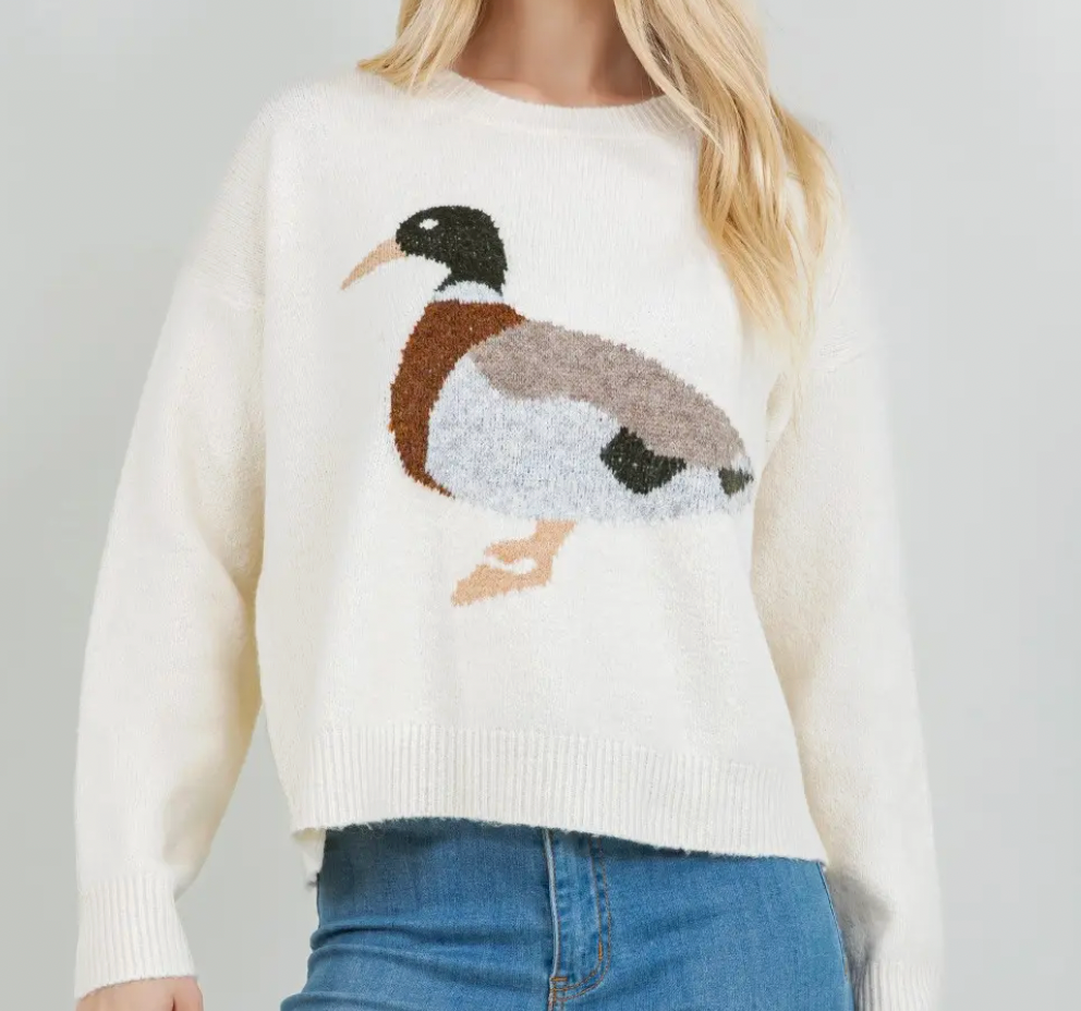 Mallard Duck Knit Sweater