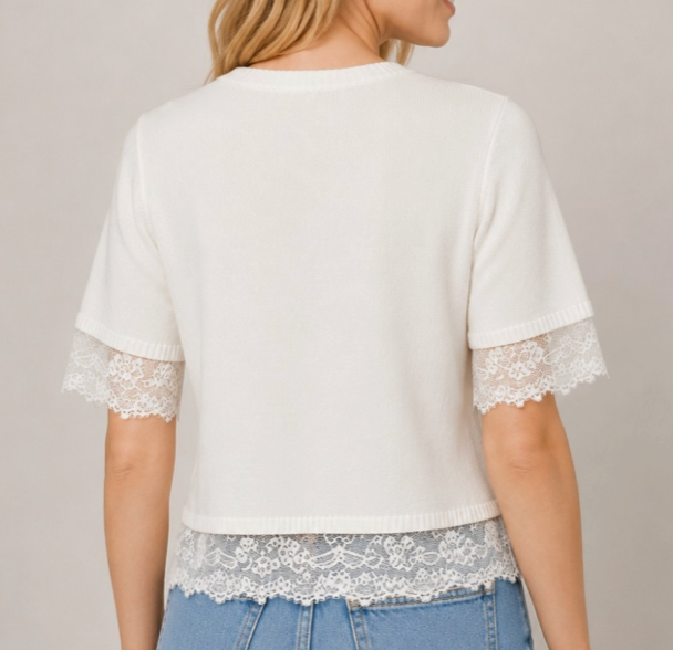 Lace Trim Top