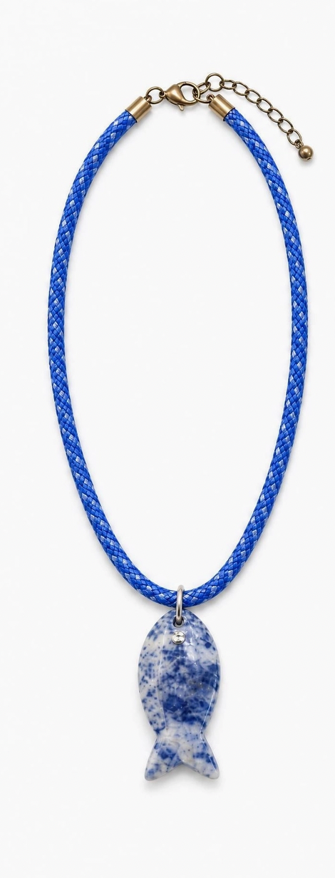 Blue Dockside Strand Necklace