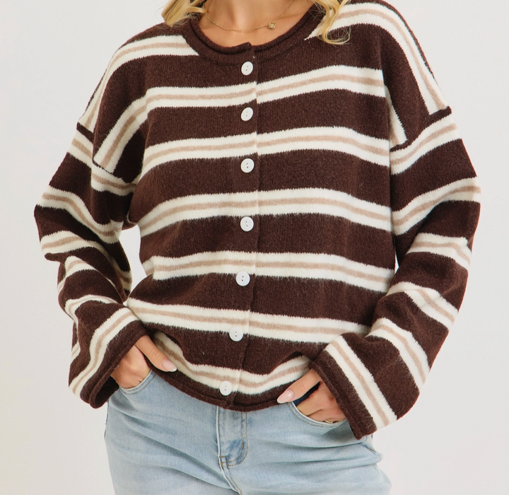 Relaxed Slightly Soft Cozy Sweater Cardigan
