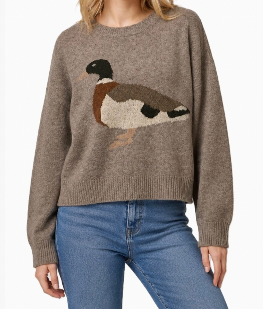 Mallard Duck Knit Sweater