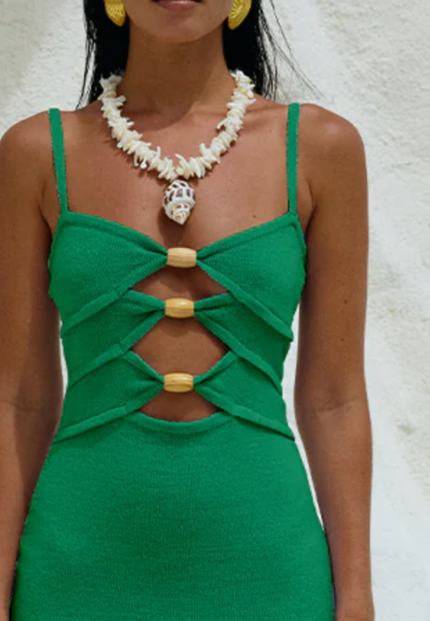 Medusa Midi Dress with Cutout