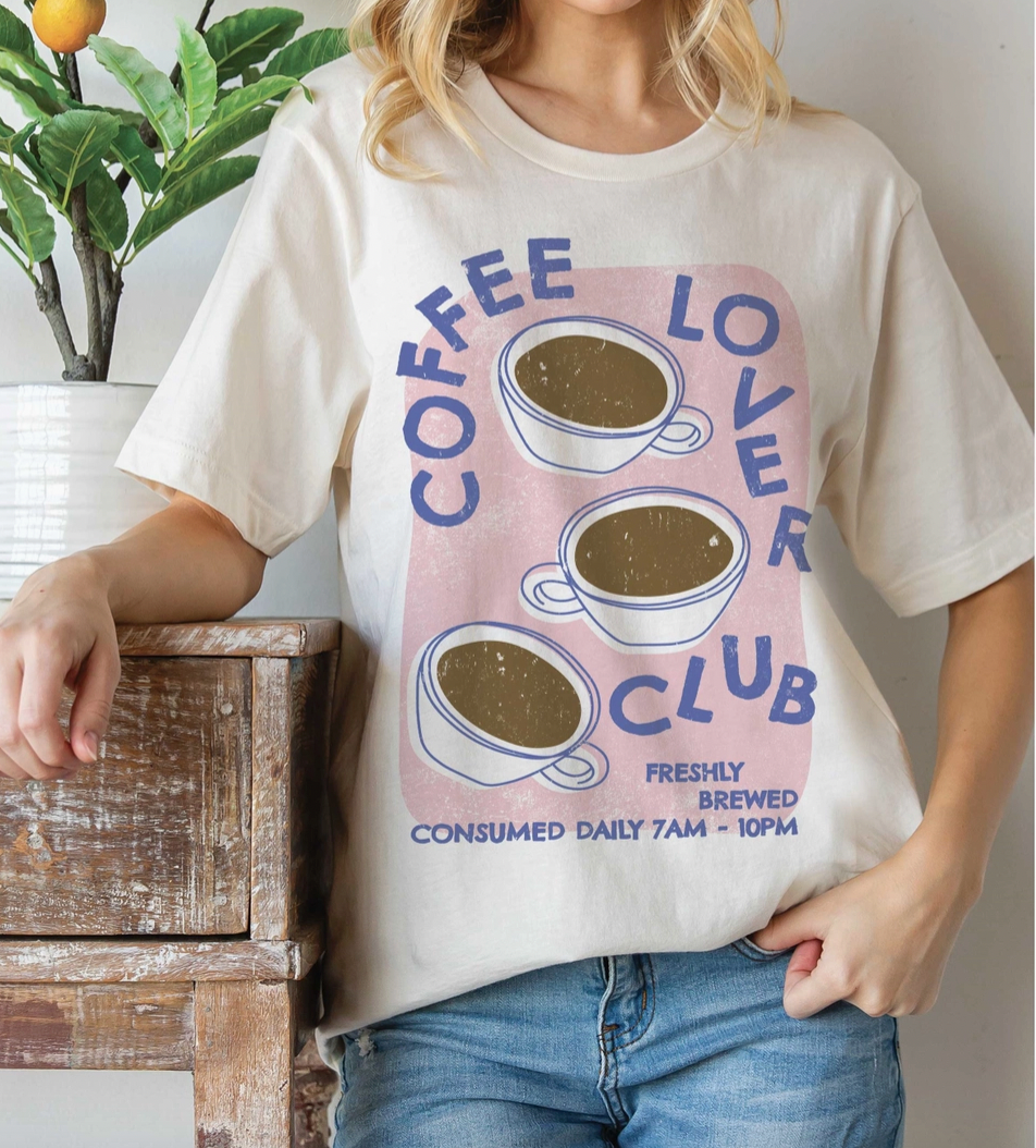 Coffee Lover Club Graphic Tee