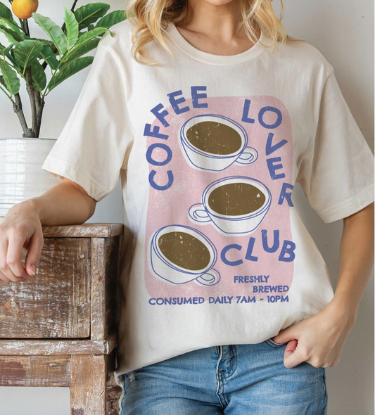 Coffee Lover Club Graphic Tee