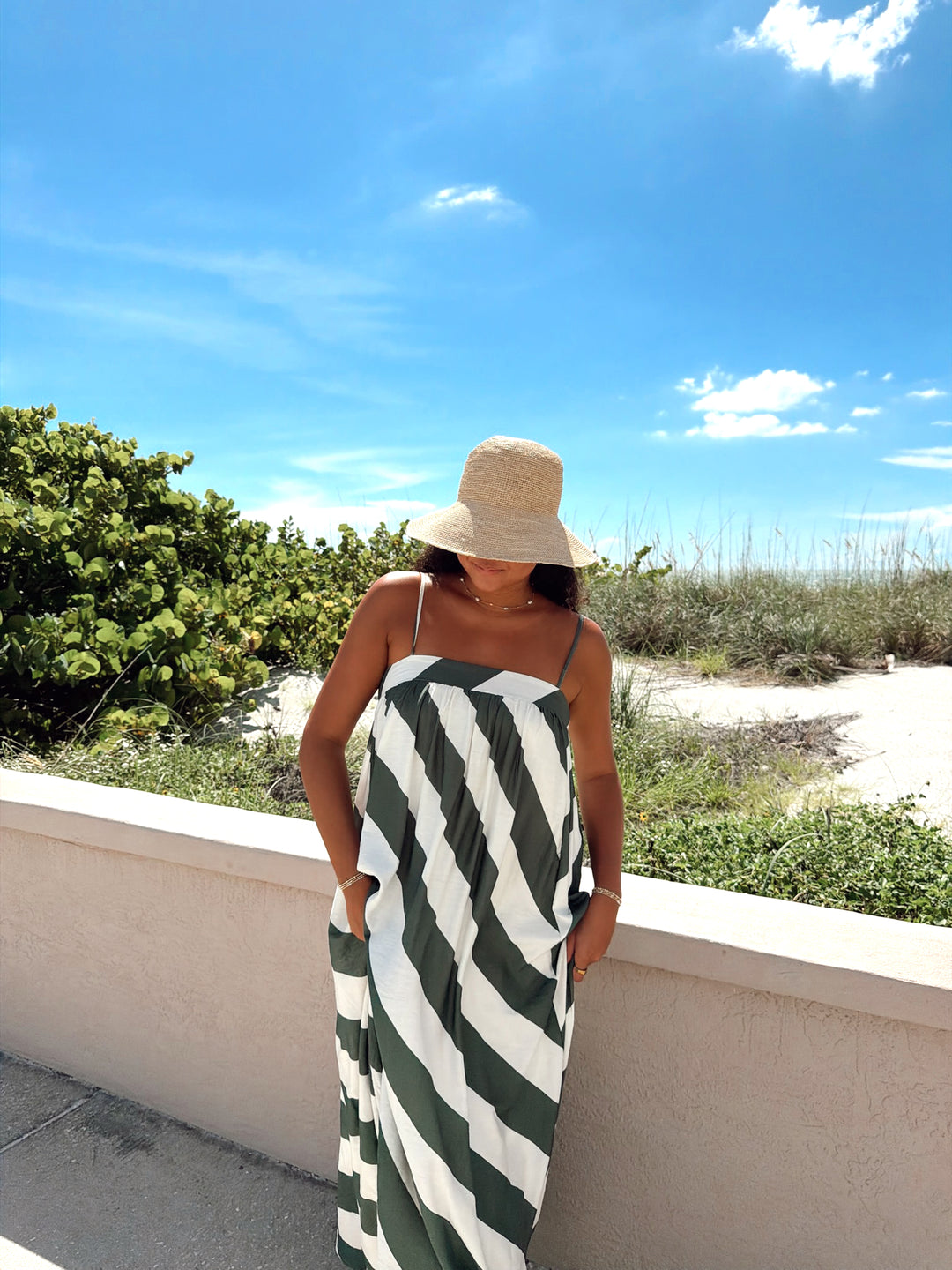 Sienna Striped Print Maxi Dress