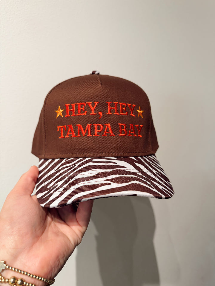 Hey Hey Tampa Bay | TB Bucs Inspired Zebra Trucker Hat