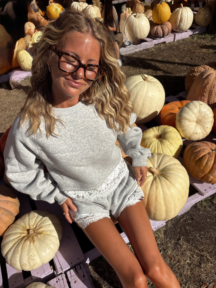 Ash French Terry Lace Sweatshirt