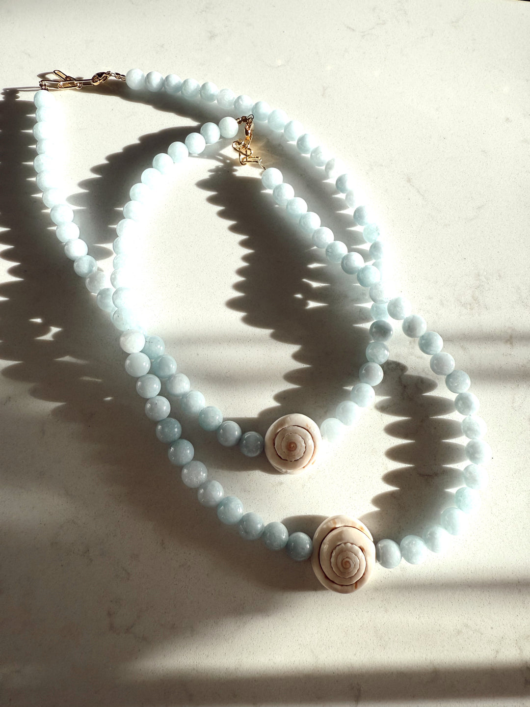 Blue Jean Shell Necklace