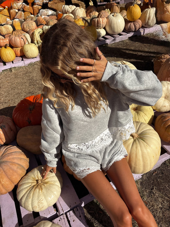 Ash French Terry Lace Sweatshirt