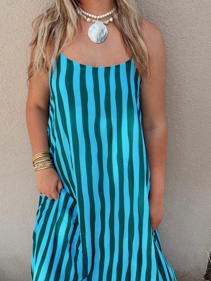 Coastal Waves Maxi Dress
