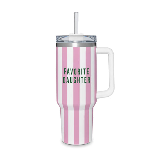 Water Tumbler (Pink/White) - Favorite Daughter