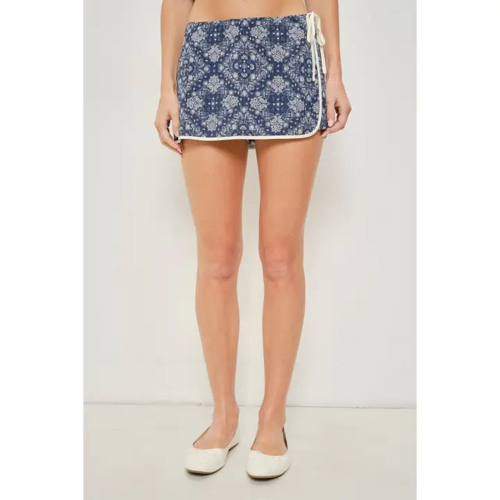 Paisley Wrap Skort