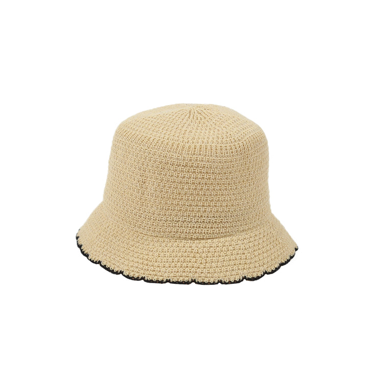 Bucket Knit Design Paper Braid 1913  Hat Spring