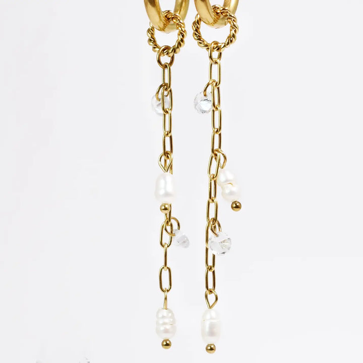 Pearl Drops Love Waterproof Earrings
