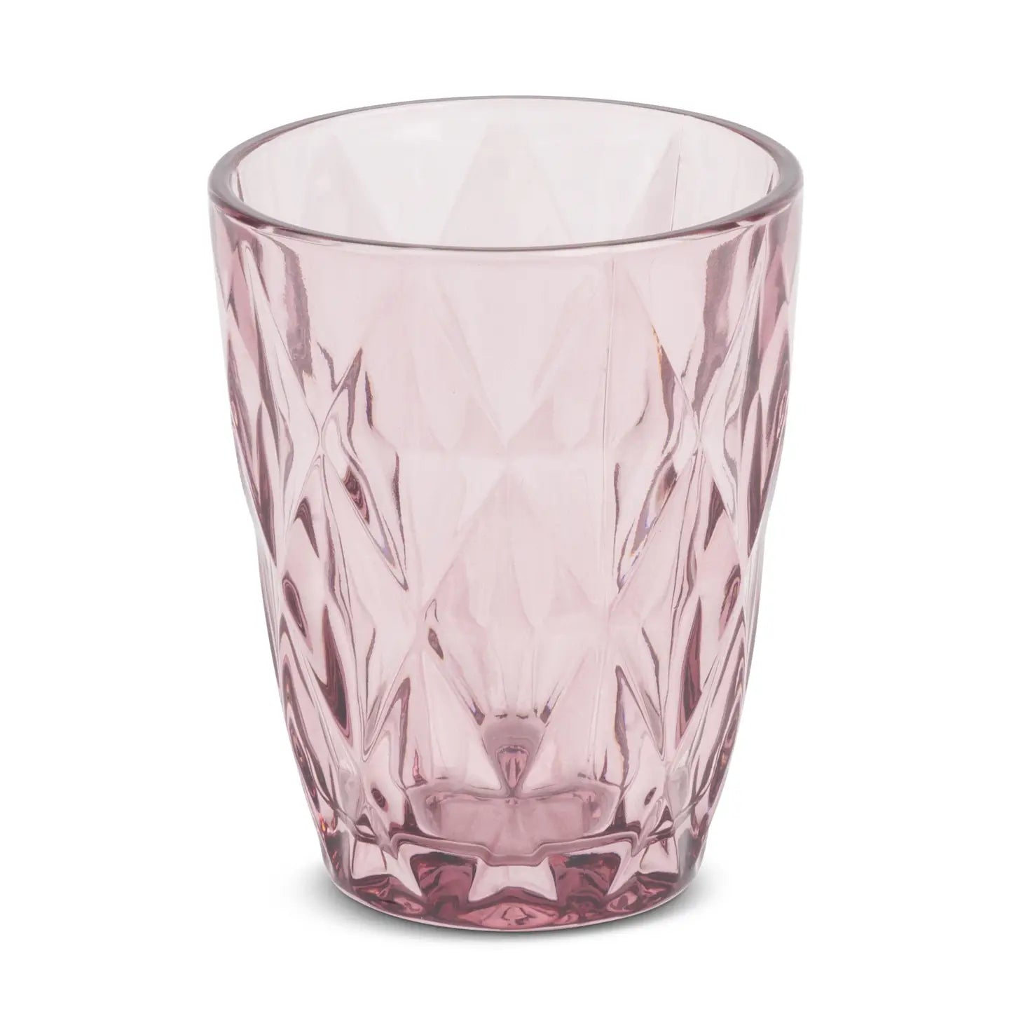 9oz Diamond Dof Glass Pink