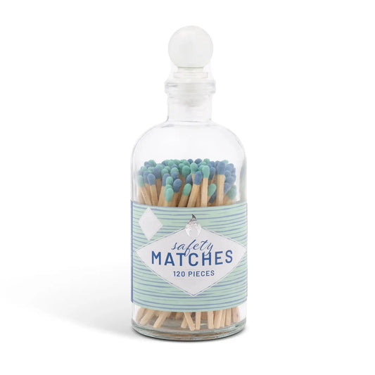 Set of 120 4in Matches in Glass Jar