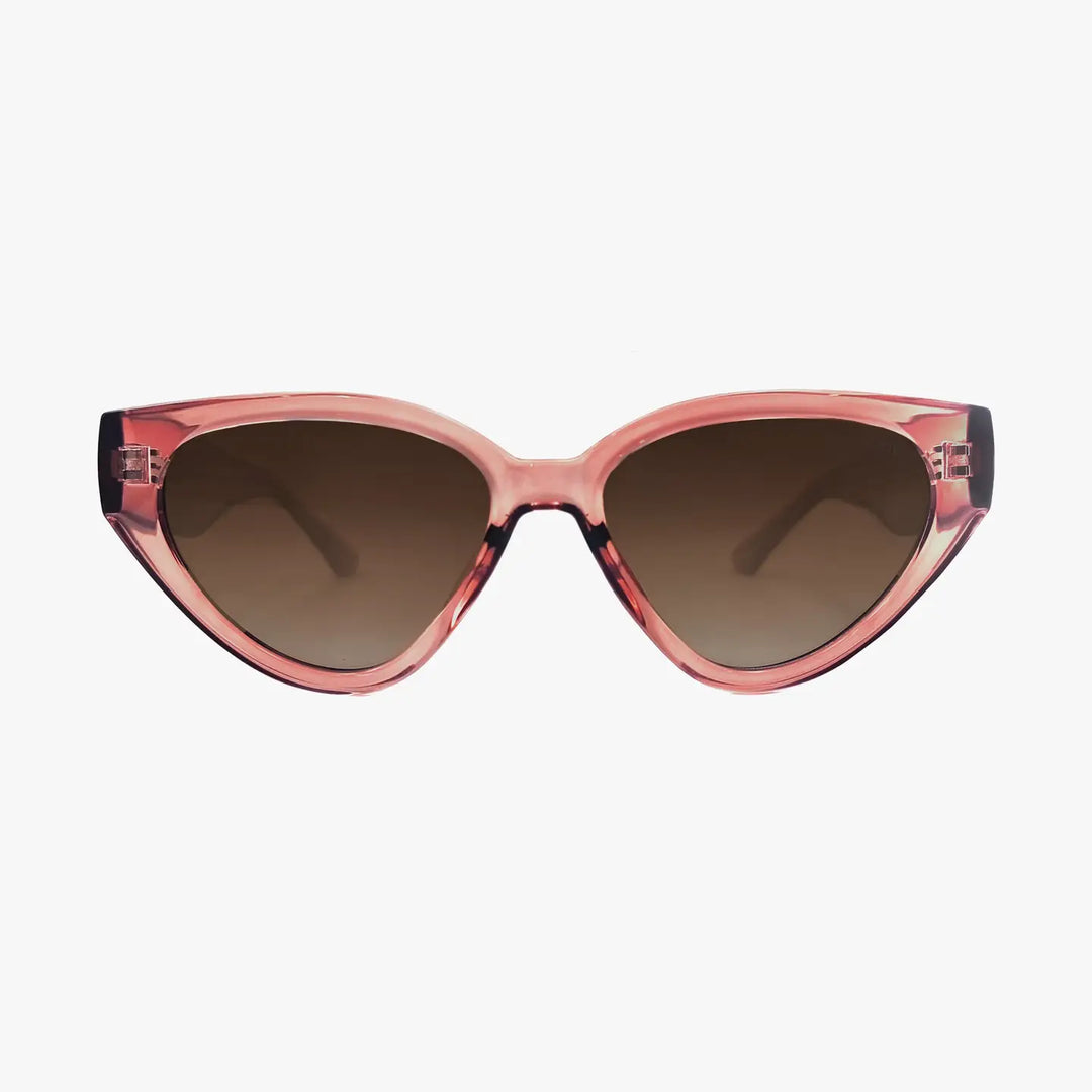 Moxie Blush Polarized Women's Cat Eye Fashion Sunglasses