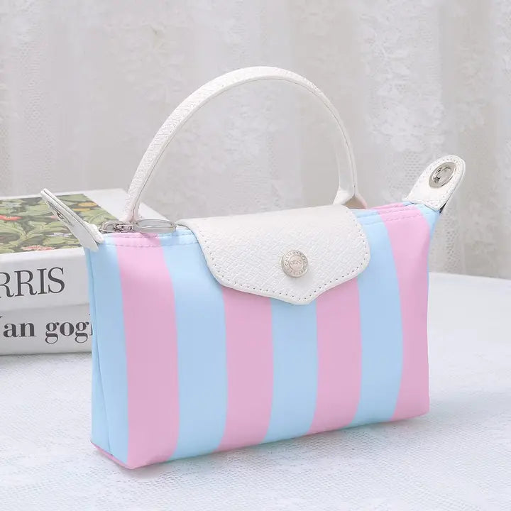 Nova Striped Nylon Mini Crossbody Bag