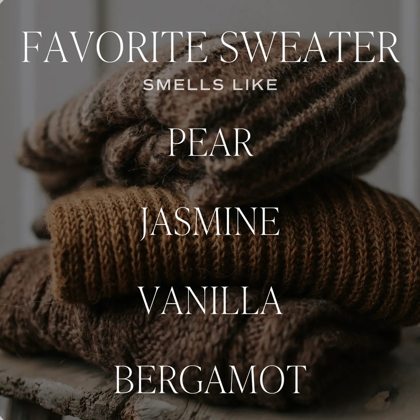 Favorite Sweater 9 oz Soy Candle - Fall Decor