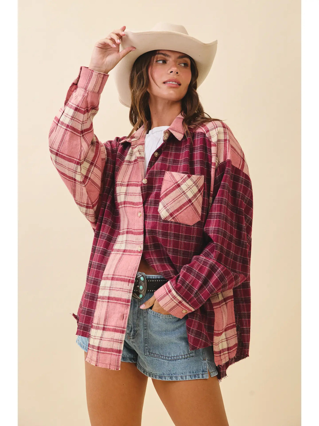 Kambrie Plaid Flannel Shirt