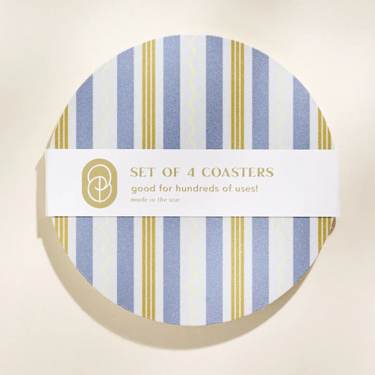 Squiggle Stripes Coaster - Set of 4