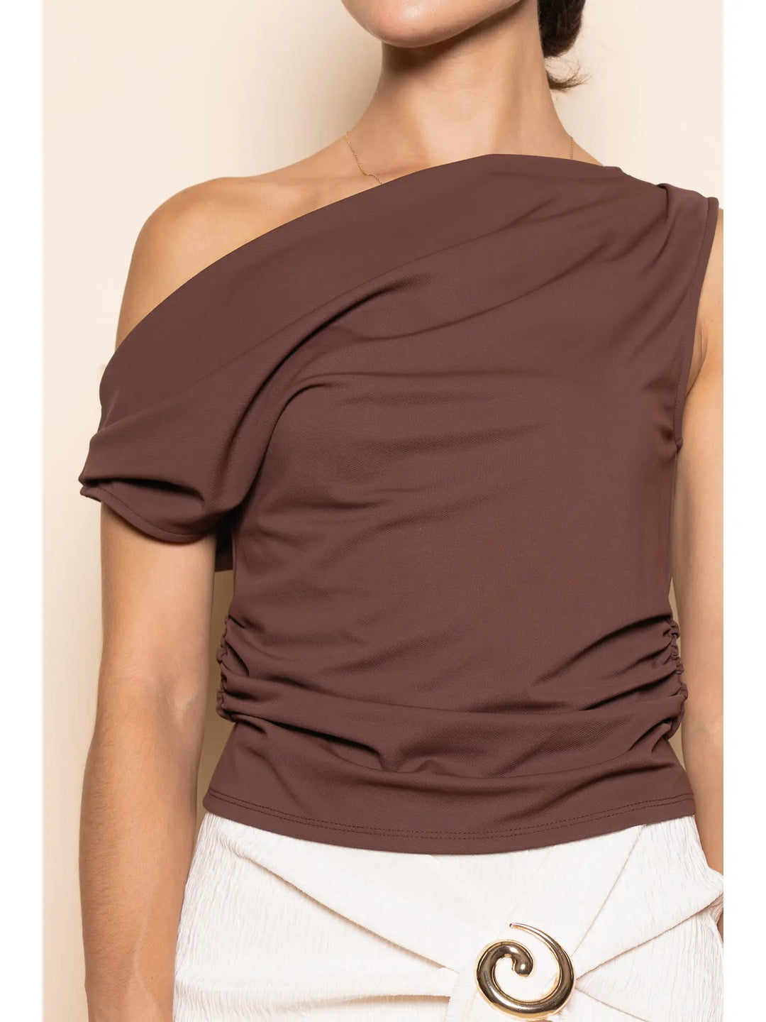Asymmetrical One Shoulder Top