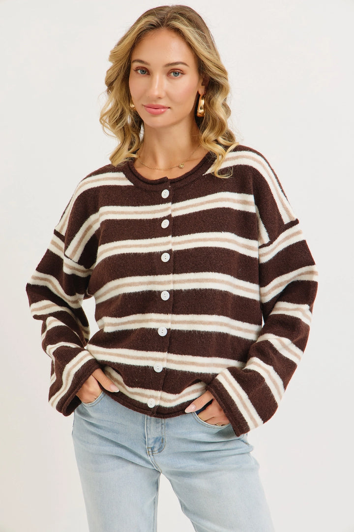 Relaxed Slightly Soft Cozy Sweater Cardigan