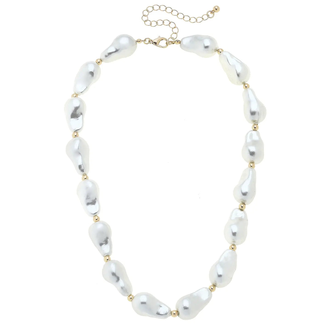 Penny Freshwater Pearl Necklace in Ivory