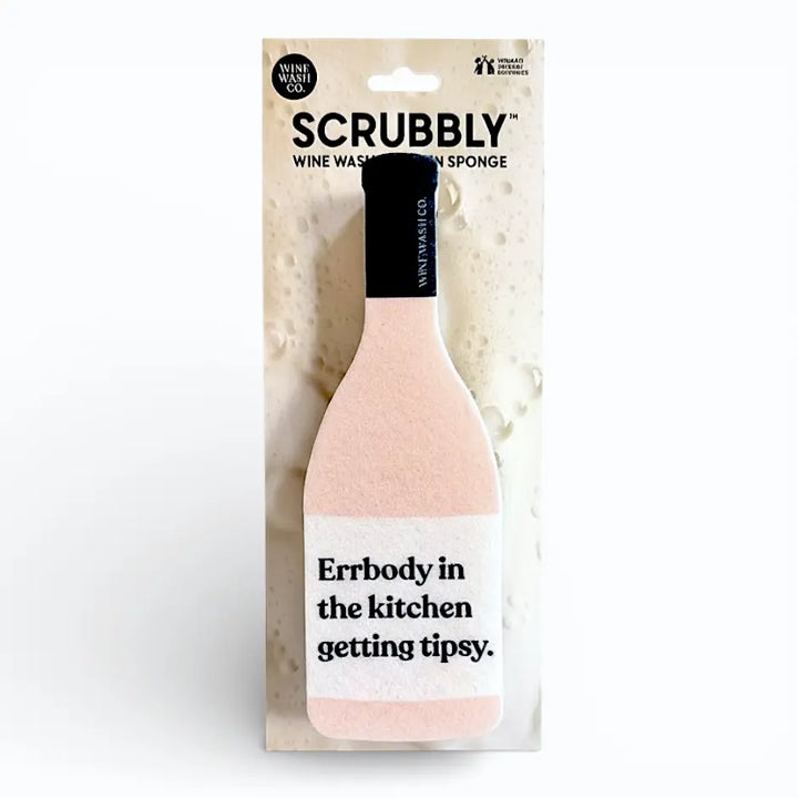 Scrubbly Wine Sponge - Errbody Getting Tipsy