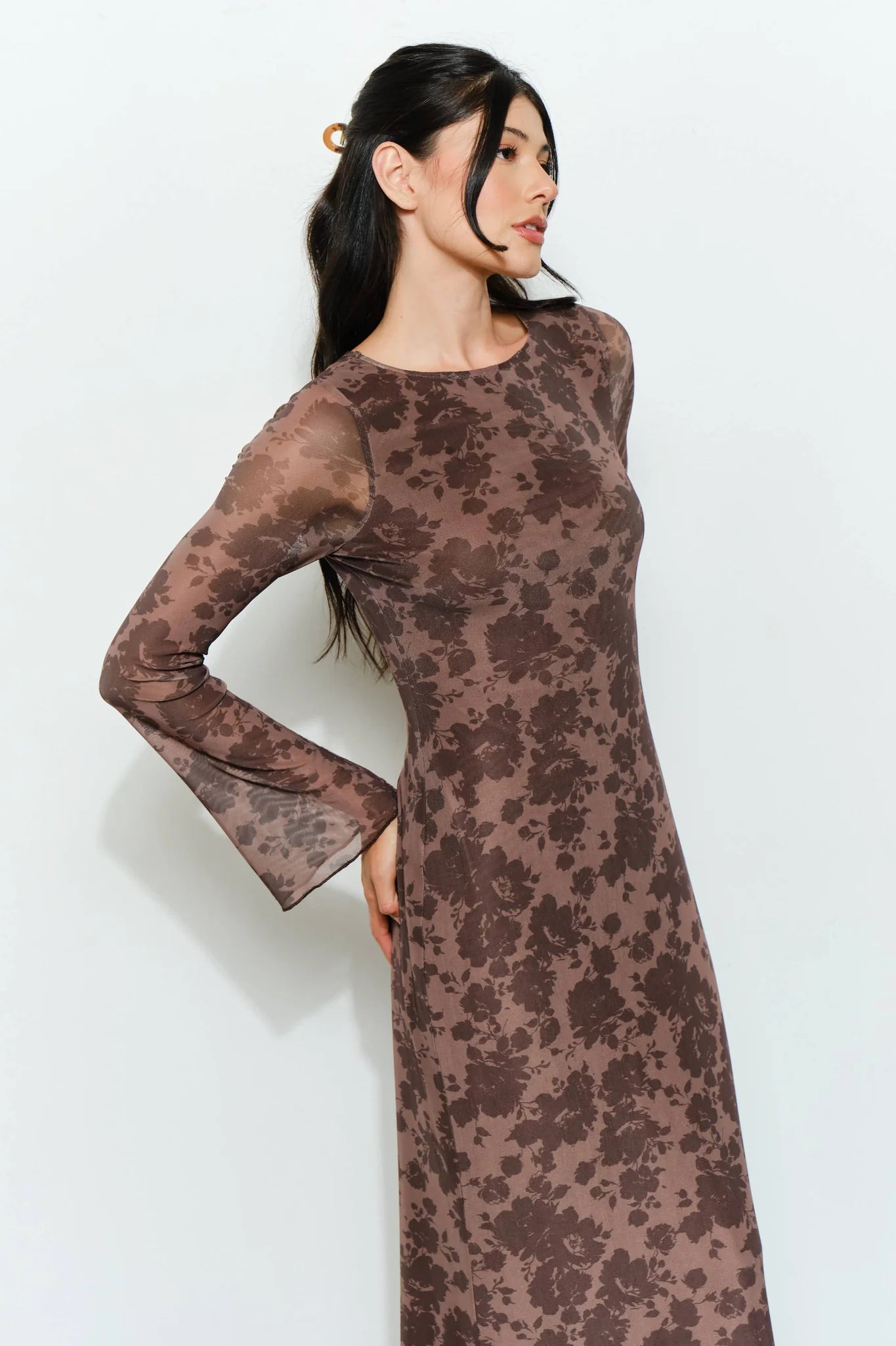 Meredith Mesh Dress - Floral