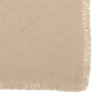 Burlap Vintage Placemat Set of 6 Fringed 12x18