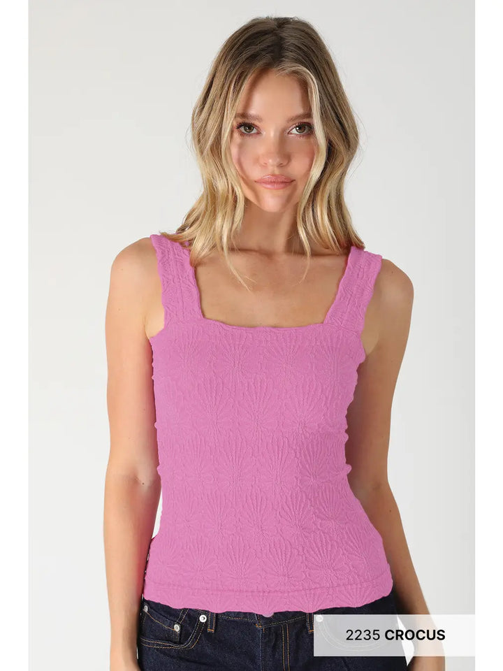Lace Textured Square Top