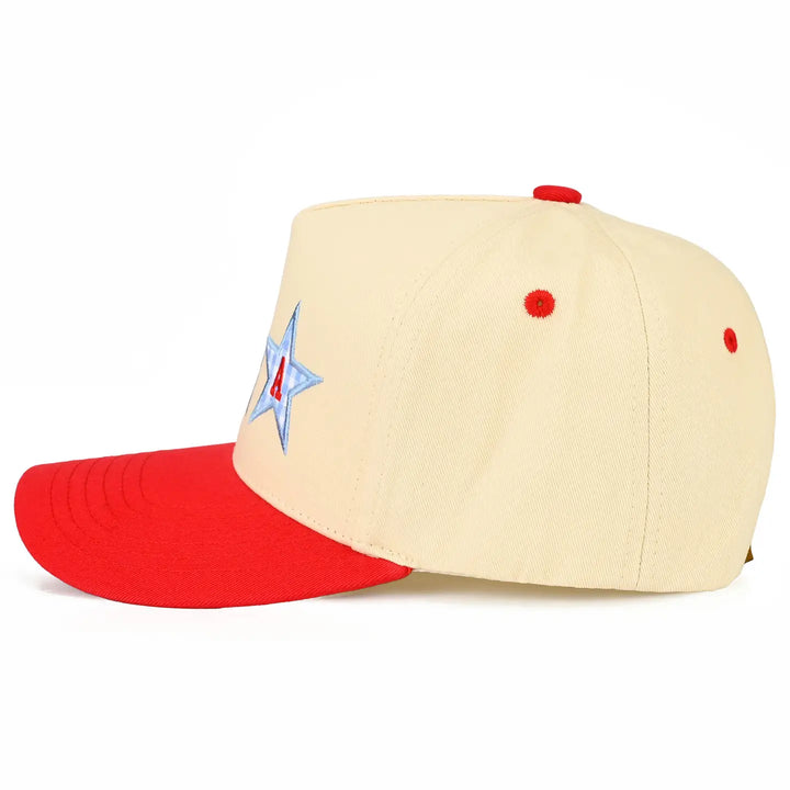 Star USA Letter with Stars On Two Tone Trucker Hat