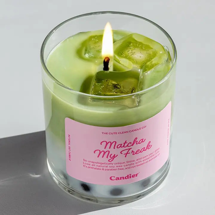 Matcha My Freak Hand-Poured Soy Jar Filled Candle Home Decor