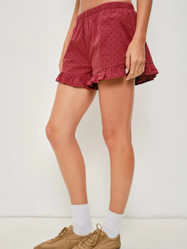 Rohan Frill Polka Dot Shorts