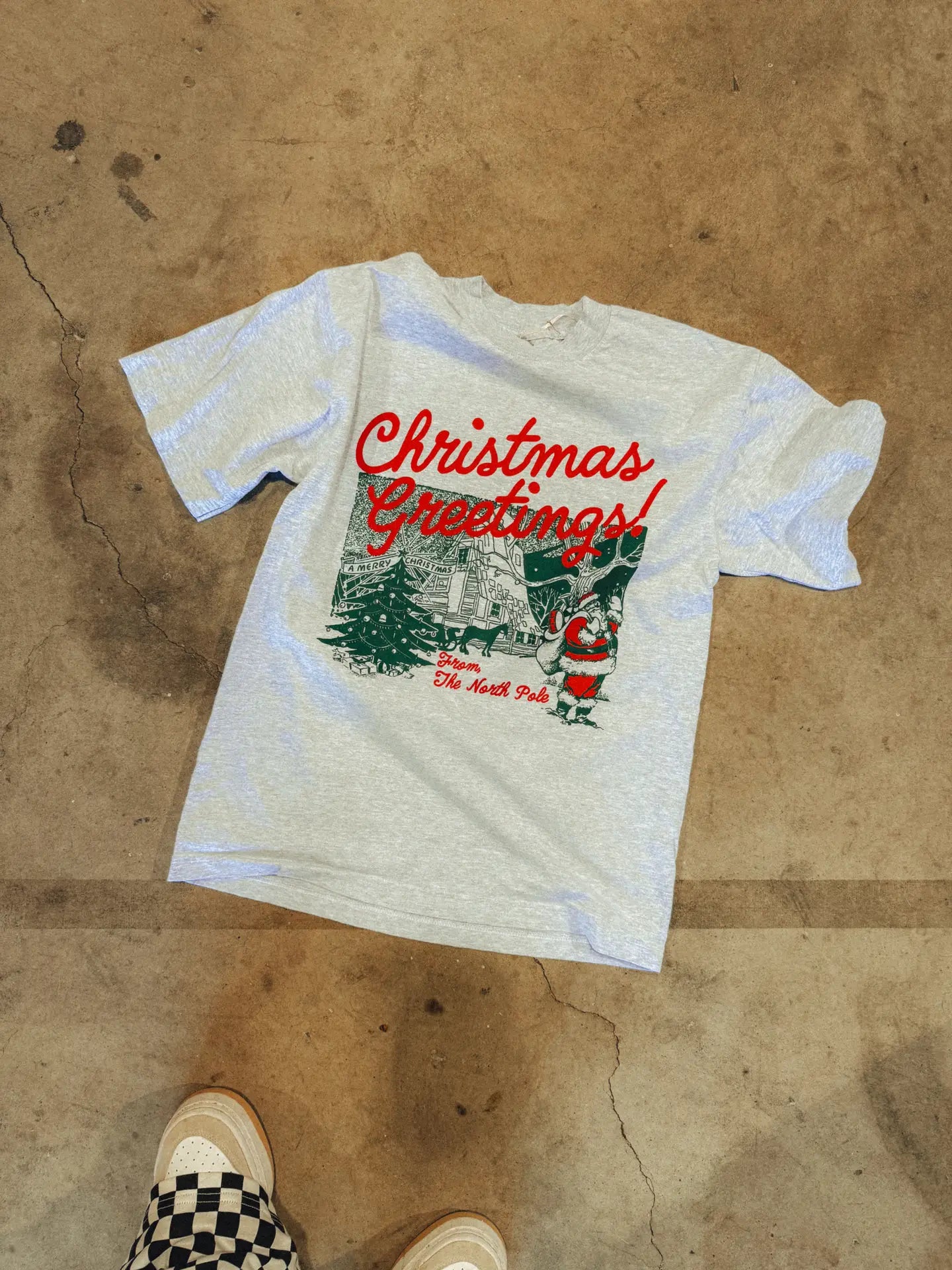 Christmas Greetings! Holiday Boxy Cotton T-Shirt