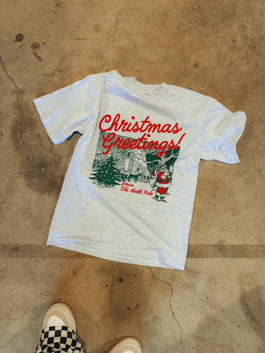 Christmas Greetings! Holiday Boxy Cotton T-Shirt