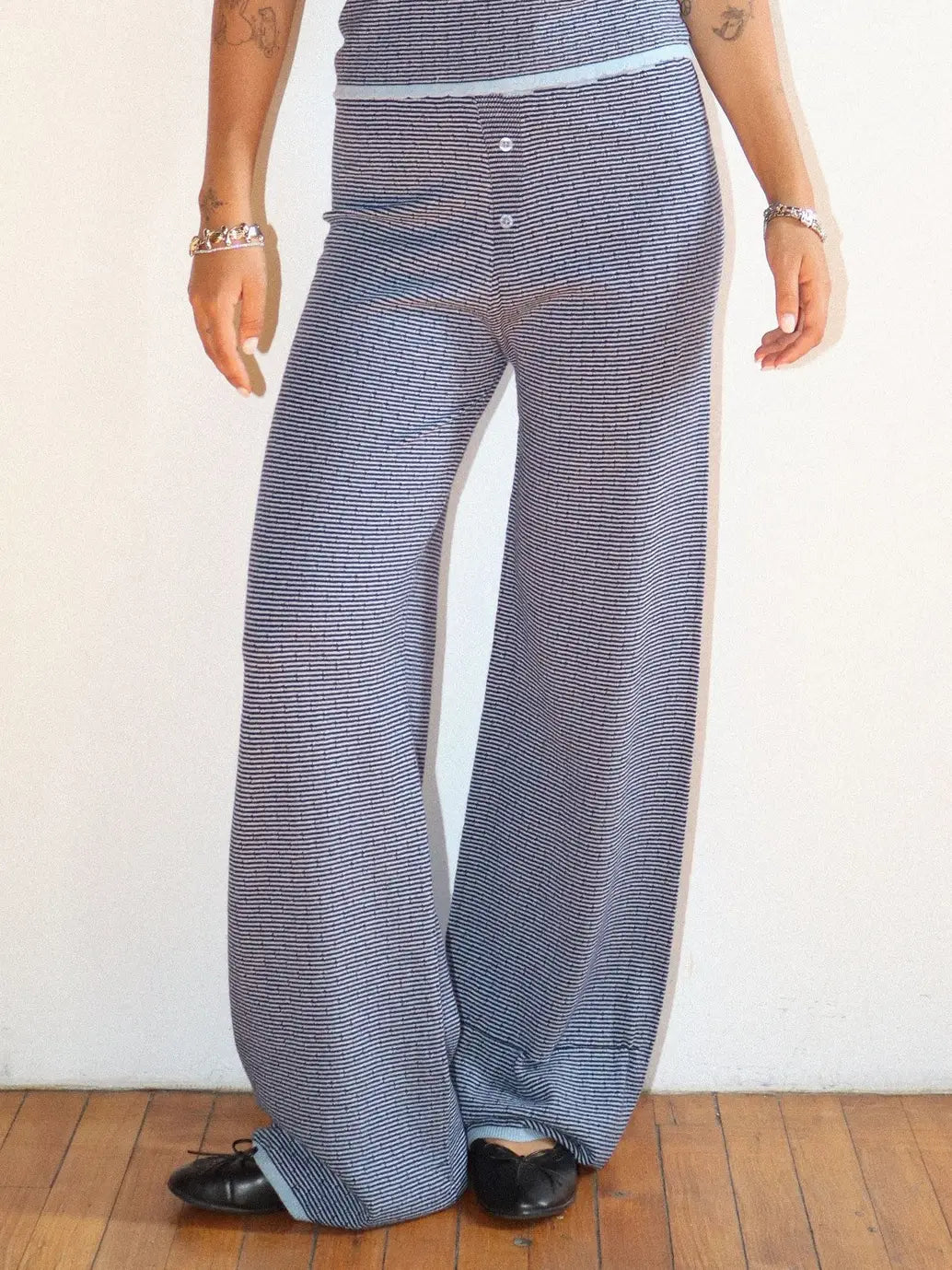 Striped Wide Leg Pants