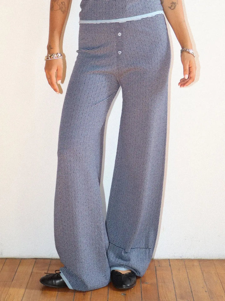 Striped Wide Leg Pants