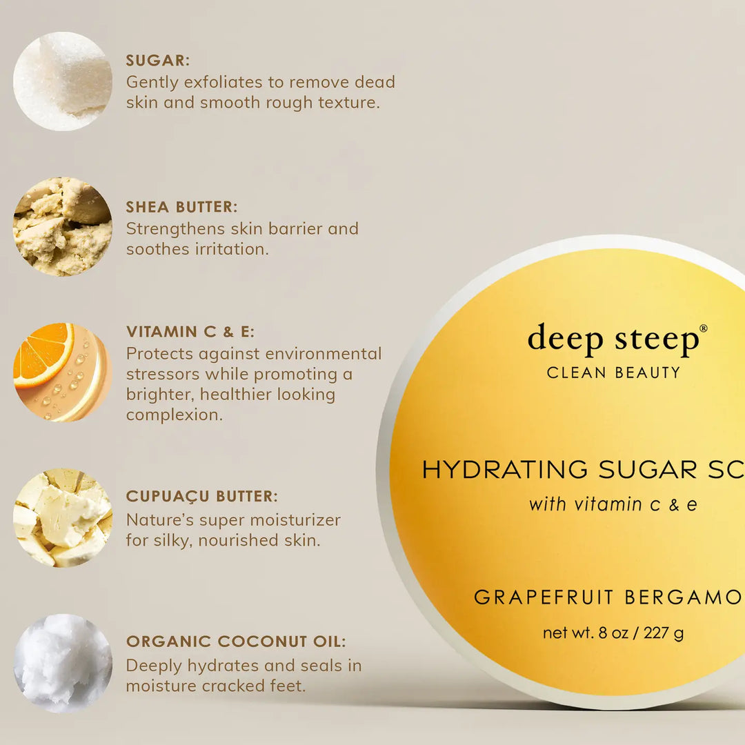 Vanilla Coconut Exfoliating and Smoothing Sugar Scrub 8oz