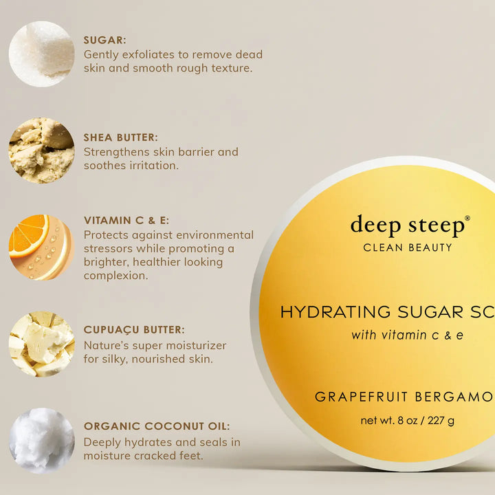 Vanilla Coconut Exfoliating and Smoothing Sugar Scrub 8oz