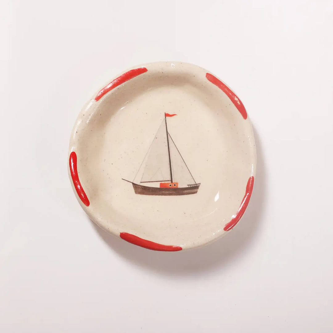 Mini Boat Trinket Tray-Trinket Dish-Ceramic Tasting Bowl