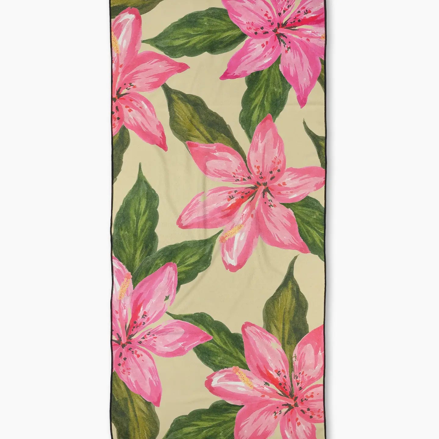 Hibiscus Haze Beach Towel - Geometry