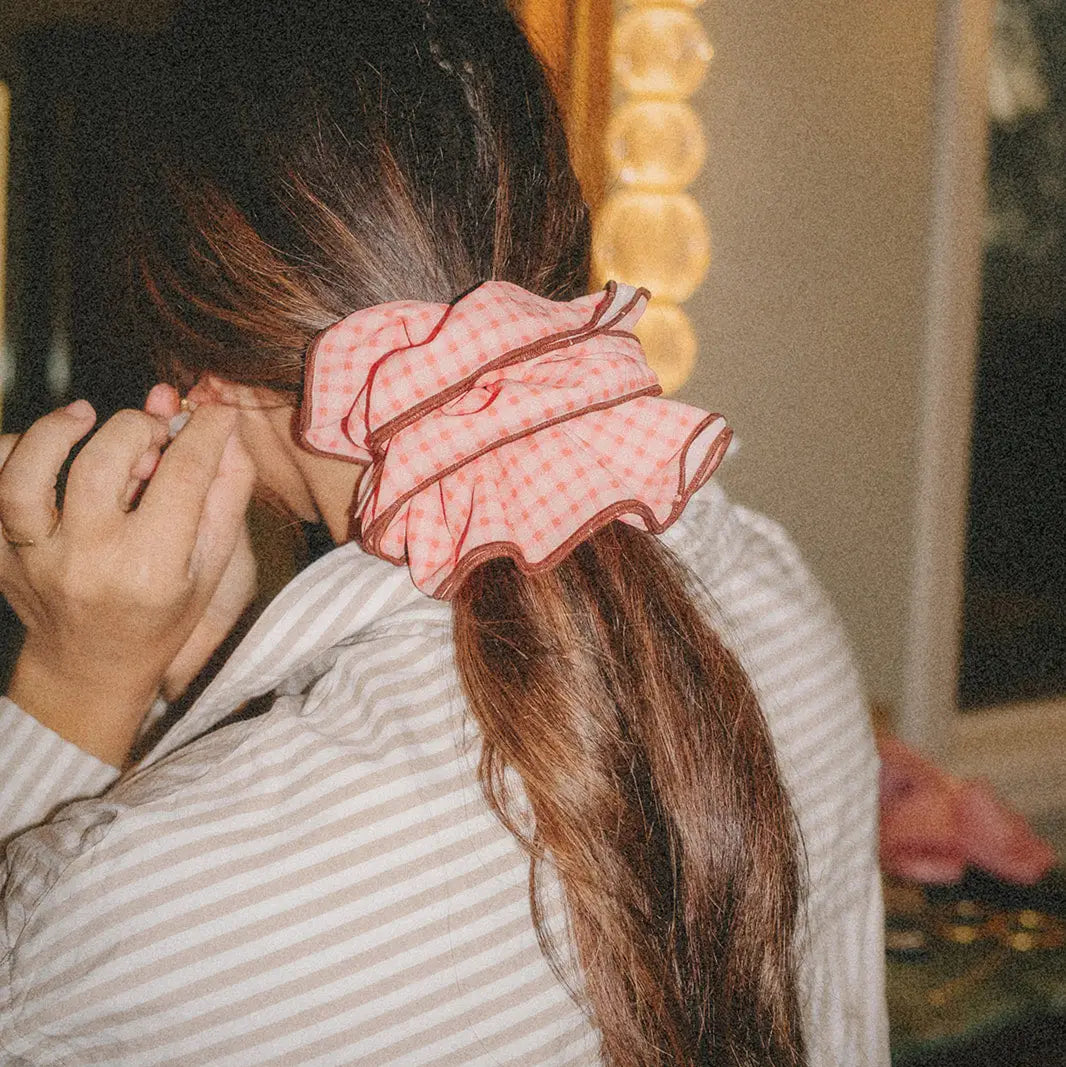 Girlhood Plaid Corset Scrunchie