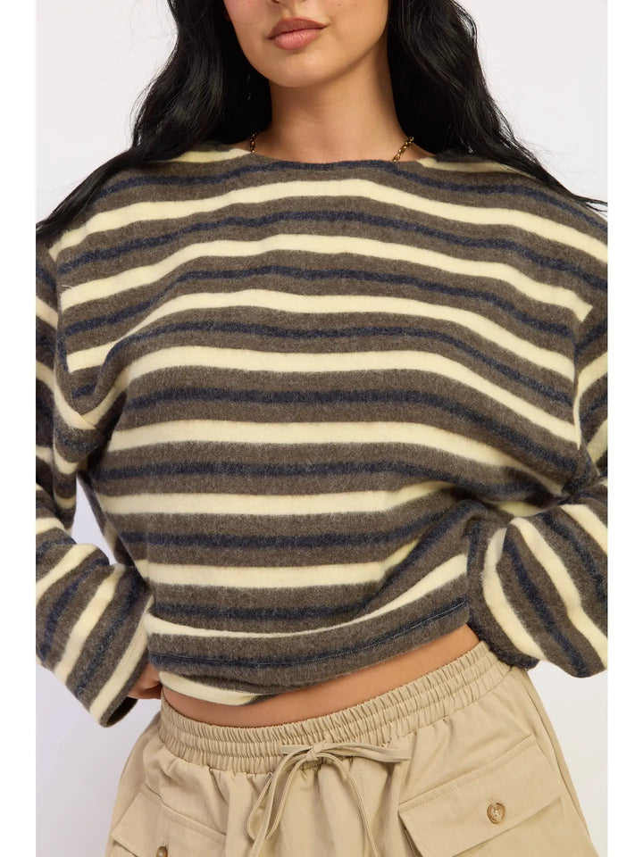 Oversized Striped Long Sleeve Knit