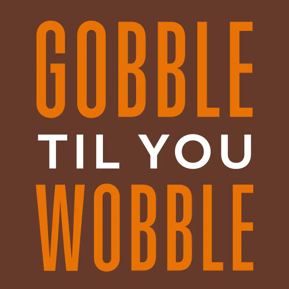 Thanksgiving/Fall Cocktail Napkins Gobble Til You Wobble20ct