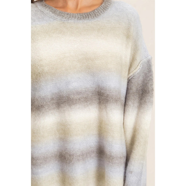 Gradient Crew Neck Sweater